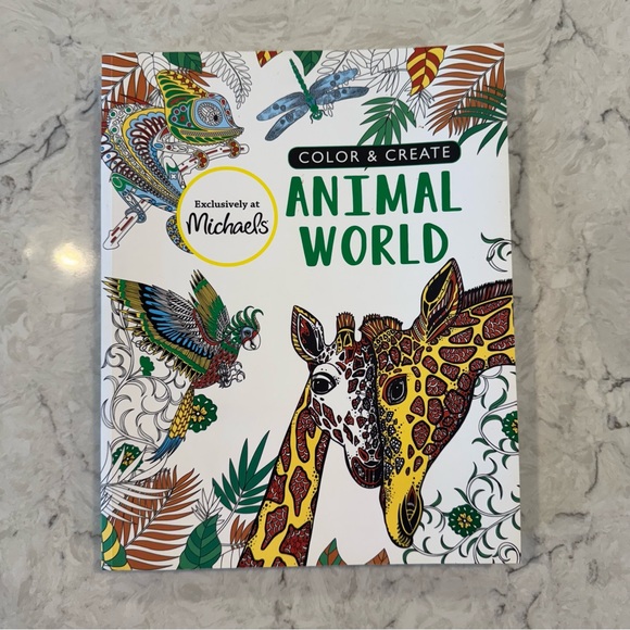 Michael’s Color & Create Animal World Adult Coloring Book - Picture 1 of 5